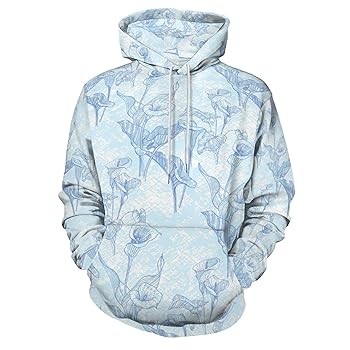 Amazon.com: JJoias Men Women Hoodies Calla Flowers C